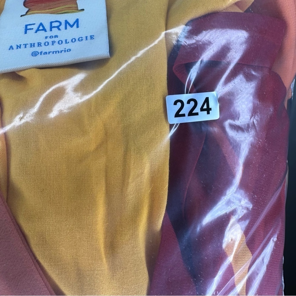 NWT Farm Rio Short-Sleeve Wrap-Front Maxi Dress Size XS - Picture 14 of 14